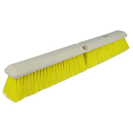 WEILER 24" Perma-Sweep Floor Brush Yellow Polypropylene Fill 42166